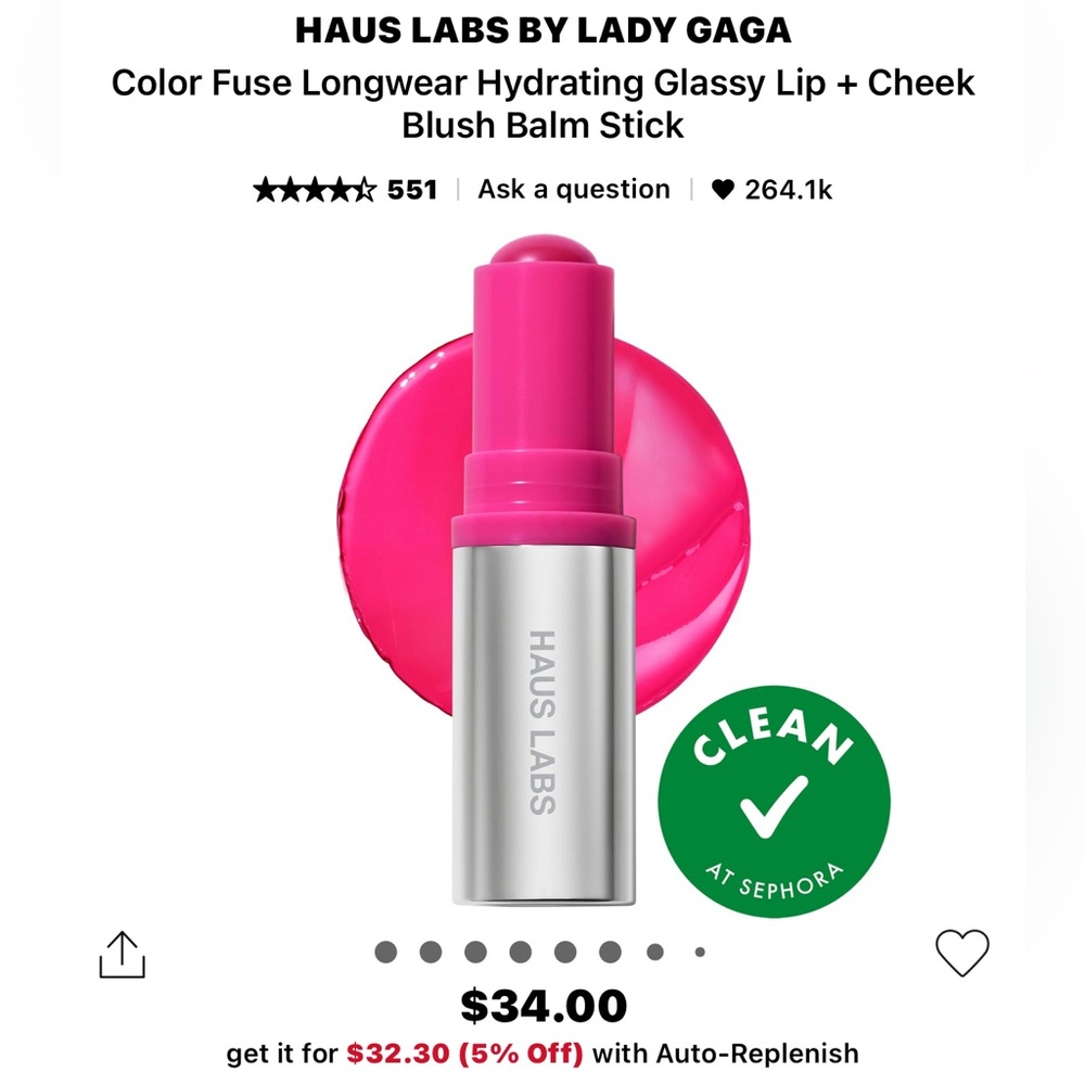 Haus Labs Glassy Blush Balm Glassy Pitaya